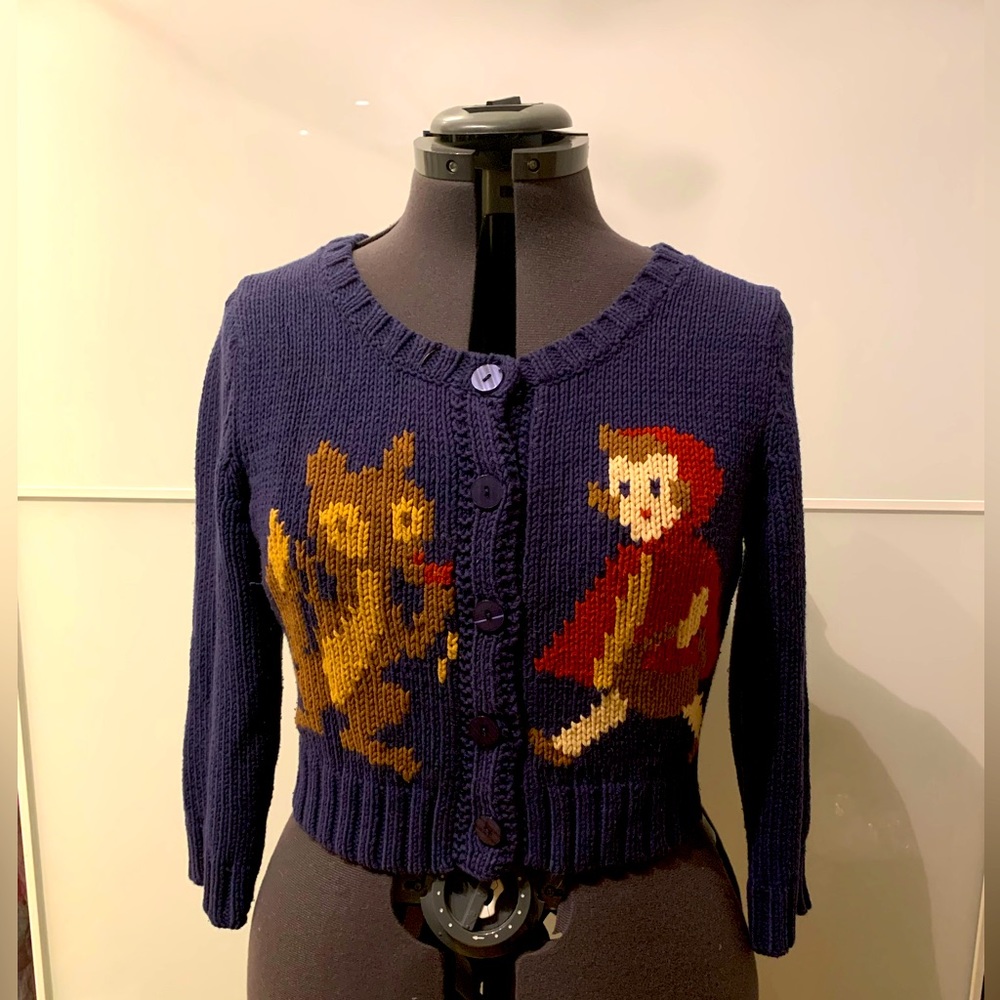 Truly Vintage Betsey Johnson 3/4 sleeve short sweater L